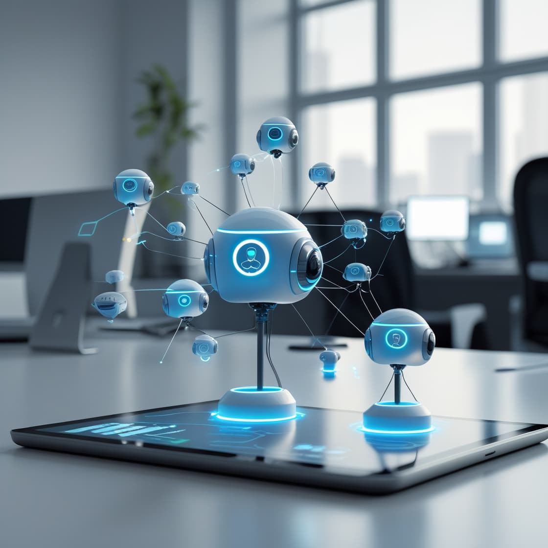 AI analytics dashboard with data visualization